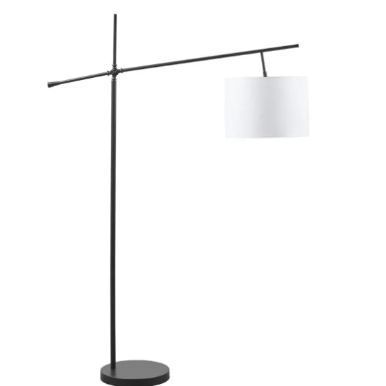 Black Adjustable Arm Modern Floor Lamp-Kirkland's Home Clearance