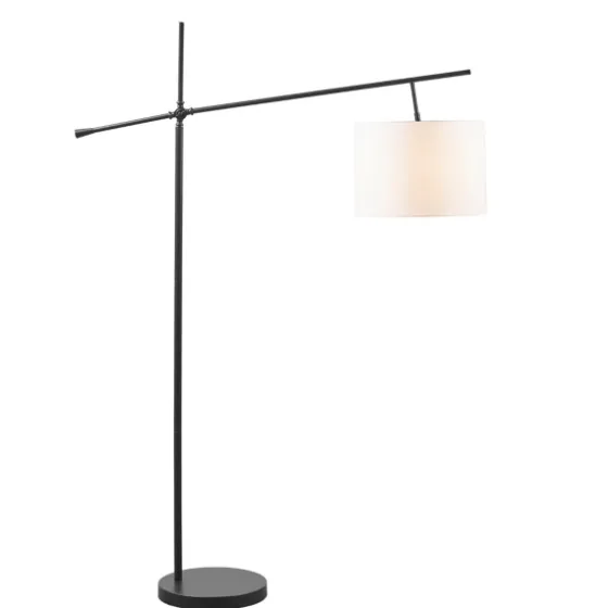 Black Adjustable Arm Modern Floor Lamp-Kirkland's Home Clearance
