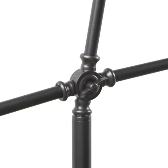 Black Adjustable Arm Modern Floor Lamp-Kirkland's Home Clearance