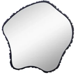 Black Amorphous Shaped Wall Mirror-Kirkland's Home Online