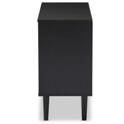 Black And Brown Wood Open Shelf Cabinet-Kirkland's Home Sale