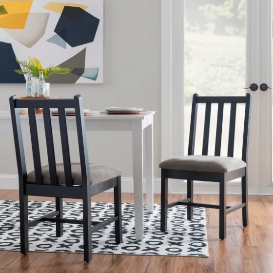 Black And Classic Dining Chairs, Set Of 2-Kirkland's Home Cheap