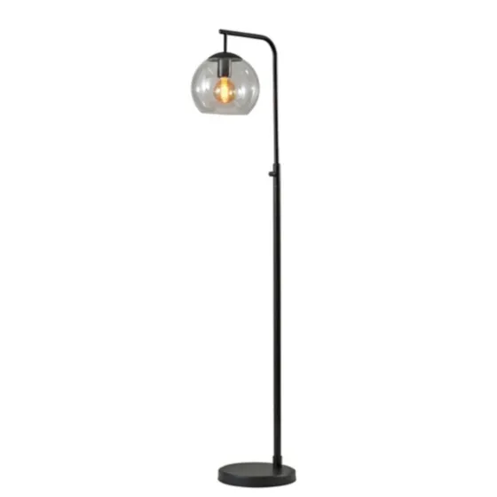 Black And Glass Globe Shade Floor Lamp-Kirkland's Home Flash Sale