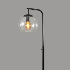 Black And Glass Globe Shade Floor Lamp-Kirkland's Home Flash Sale