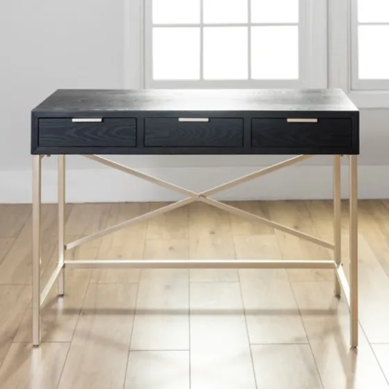 Black And Gold Blake Desk-Kirkland's Home Hot