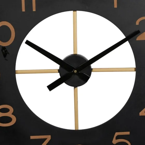 Black And Gold Open Frame Axis Clock-Kirkland's Home Cheap