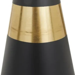 Black And Gold Reverse Cone Vases, Set Of 2-Kirkland's Home New