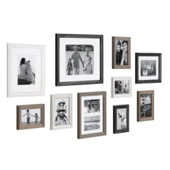 Black And Gray 10-Pc. Gallery Wall Frame Set-Kirkland's Home New