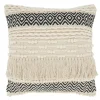 Black And Ivory Moroccan Textured Pillow-Kirkland's Home Outlet