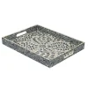 Black And Ivory Mosaic Capiz Shell Tray-Kirkland's Home New