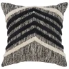 Black And Metallic Fringe Textured Pillow-Kirkland's Home Flash Sale