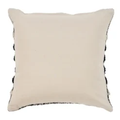Black And Metallic Fringe Textured Pillow-Kirkland's Home Flash Sale