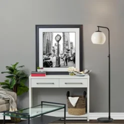Black And Milky White Globe Shade Floor Lamp-Kirkland's Home Cheap