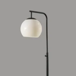 Black And Milky White Globe Shade Floor Lamp-Kirkland's Home Cheap