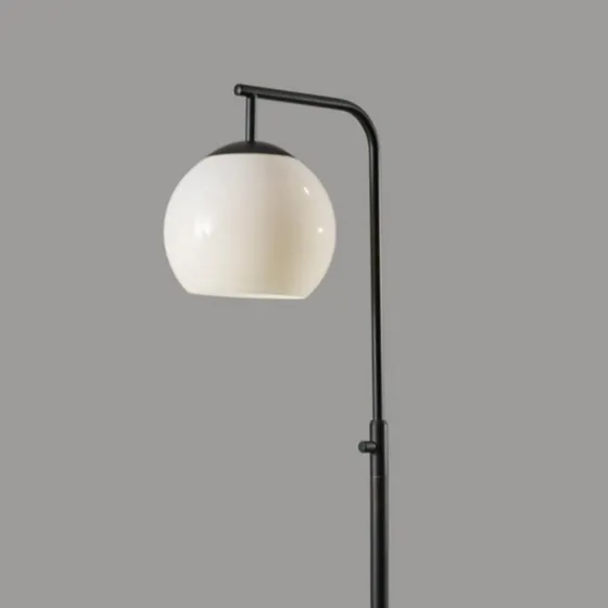 Black And Milky White Globe Shade Floor Lamp-Kirkland's Home Cheap