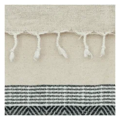 Black And Natural Colorblock Chevron Throw-Kirkland's Home Best Sale