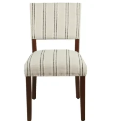 Black And Striped Dining Chairs, Set Of 2-Kirkland's Home Shop
