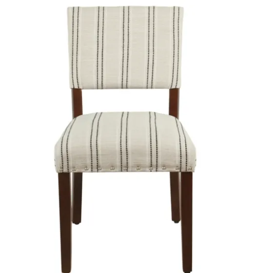 Black And Striped Dining Chairs, Set Of 2-Kirkland's Home Shop
