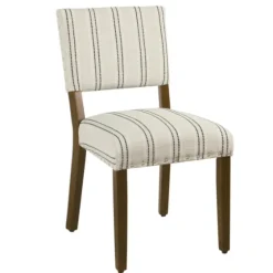 Black And Striped Dining Chairs, Set Of 2-Kirkland's Home Shop