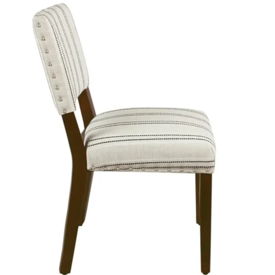 Black And Striped Dining Chairs, Set Of 2-Kirkland's Home Shop
