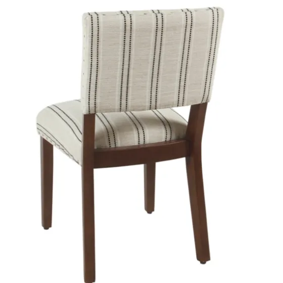 Black And Striped Dining Chairs, Set Of 2-Kirkland's Home Shop