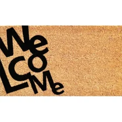 Black And Tan Angled Welcome Doormat-Kirkland's Home Sale