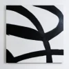 Black And White Abstract Canvas Wall Art-Kirkland's Home Clearance