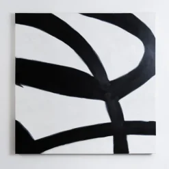 Black And White Abstract Canvas Wall Art-Kirkland's Home Clearance