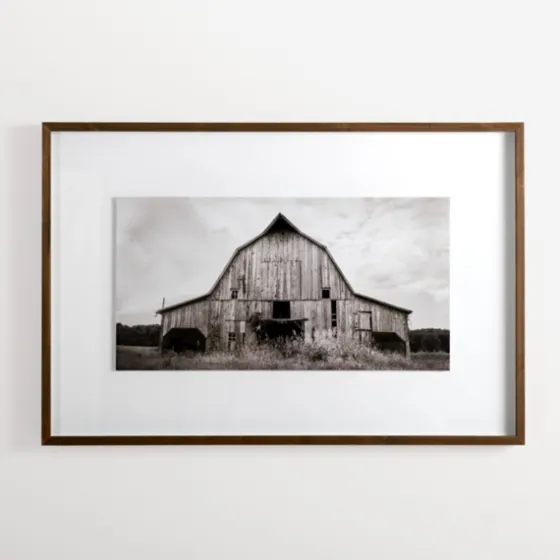 Black And White Barn Photography Framed Print-Kirkland's Home New
