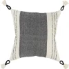 Black And White Block Loop Throw Pillow-Kirkland's Home Best