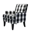 Black And White Buffalo Check Armchair-Kirkland's Home Cheap