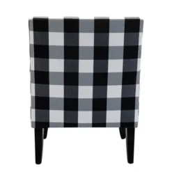 Black And White Buffalo Check Armchair-Kirkland's Home Cheap