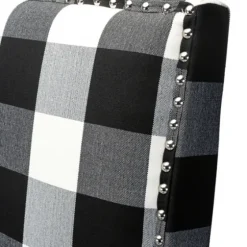 Black And White Buffalo Check Armchair-Kirkland's Home Cheap