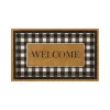 Black And White Buffalo Check Welcome Doormat-Kirkland's Home Sale