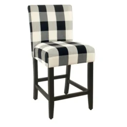 Black And White Buffalo Check Counter Stool-Kirkland's Home Cheap