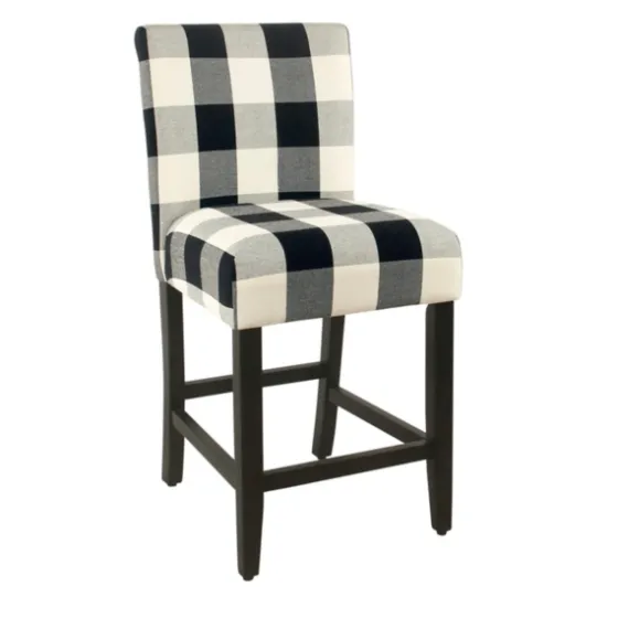 Black And White Buffalo Check Counter Stool-Kirkland's Home Cheap