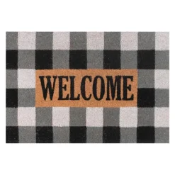 Black And White Buffalo Check Doormat-Kirkland's Home Sale