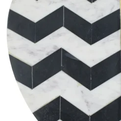 Black And White Chevron Marble Accent Table-Kirkland's Home Hot