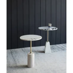 Black And White Chevron Marble Accent Table-Kirkland's Home Hot