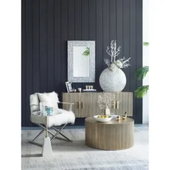 Black And White Chevron Marble Accent Table-Kirkland's Home Hot