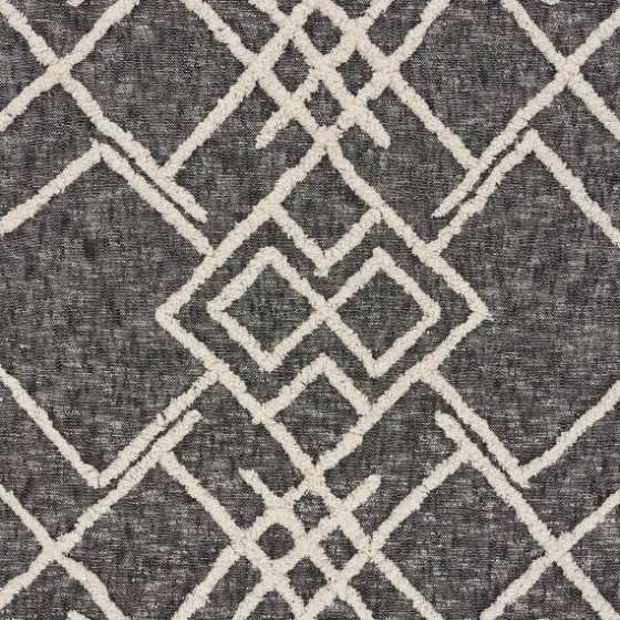 Black And White Cotton Geometric Tufted Throw-Kirkland's Home Shop