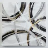 Black And White Foiled Abstract Canvas Art Print-Kirkland's Home Clearance