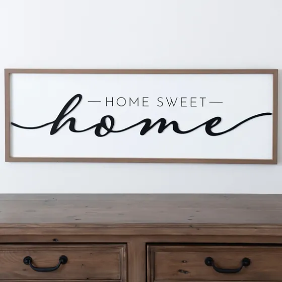Black And White Home Sweet Home Wall Plaque-Kirkland's Home Online