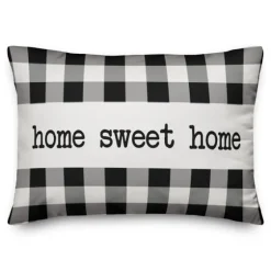 Black And White Home Sweet Home Pillow-Kirkland's Home Outlet
