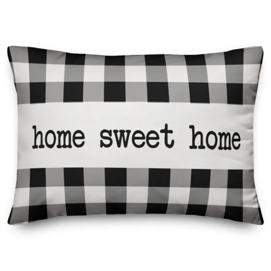 Black And White Home Sweet Home Pillow-Kirkland's Home Outlet