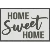 Black And White Home Sweet Home Floor Mat, 24X36-Kirkland's Home Online