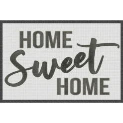 Black And White Home Sweet Home Floor Mat, 24X36-Kirkland's Home Online