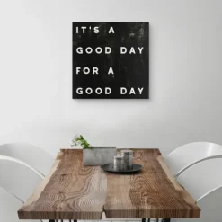 Black And White It'S A Good Day Canvas Art Print-Kirkland's Home Best Sale