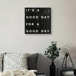 Black And White It'S A Good Day Canvas Art Print-Kirkland's Home Best Sale