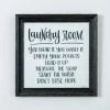 Black And White Laundry Rules Wall Plaque-Kirkland's Home Store